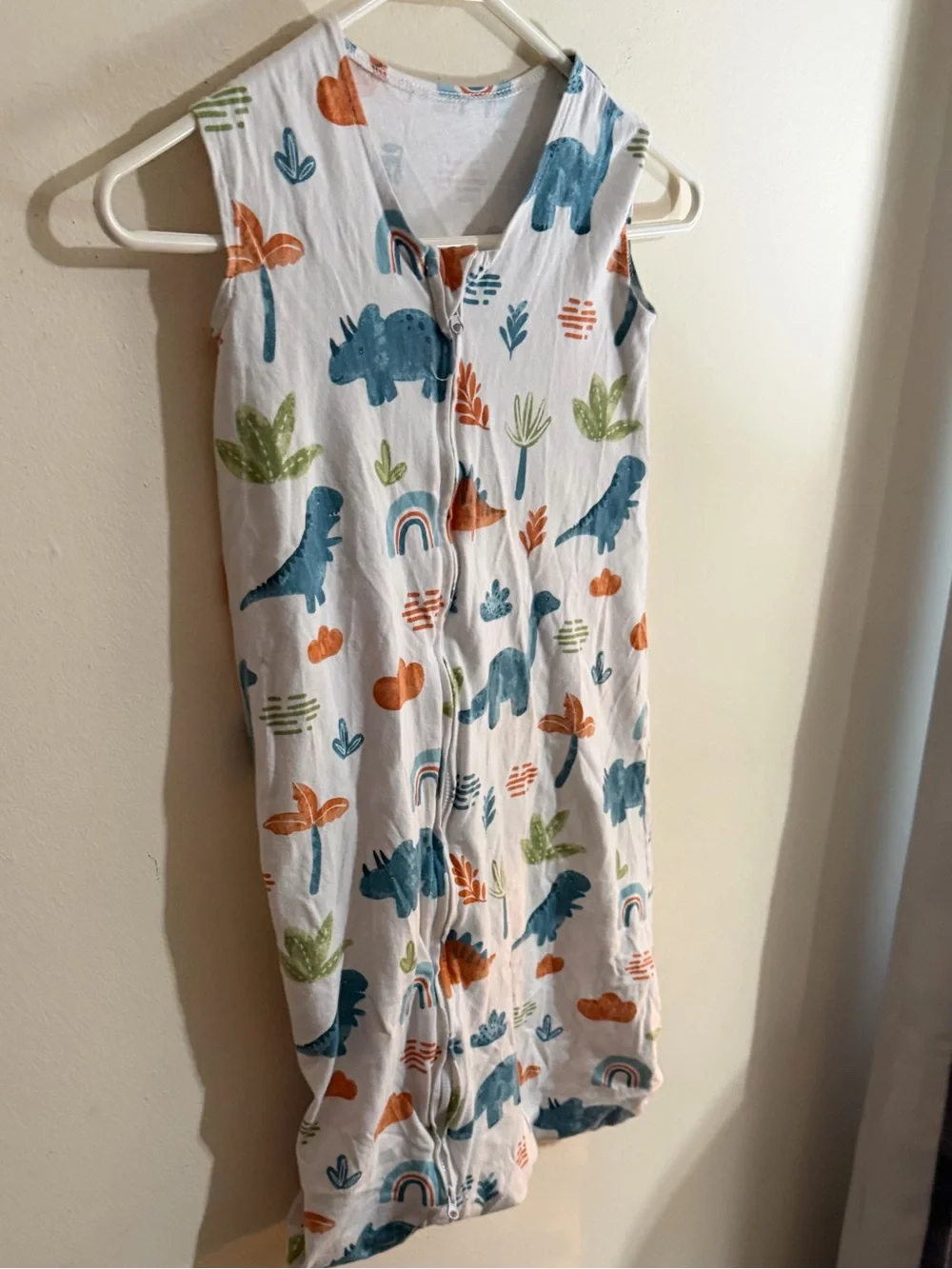 Hudson Baby Size 12-18 Months Dino Print Pajama Sleep Sack Unisex